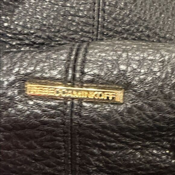 Rebecca Minkoff Black Leather Backpack with Gold Zippers - Picture 5 of 5